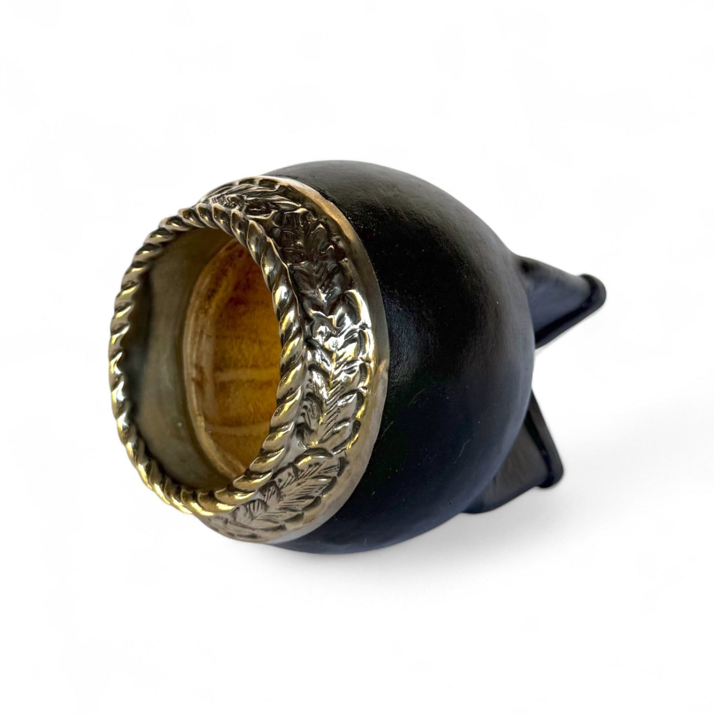 Mate Torpedo Nero con Fleje Alpaca | Standard