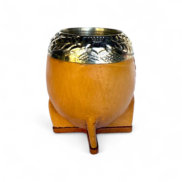 Mate Torpedo Marrone con Fleje Alpaca | Standard