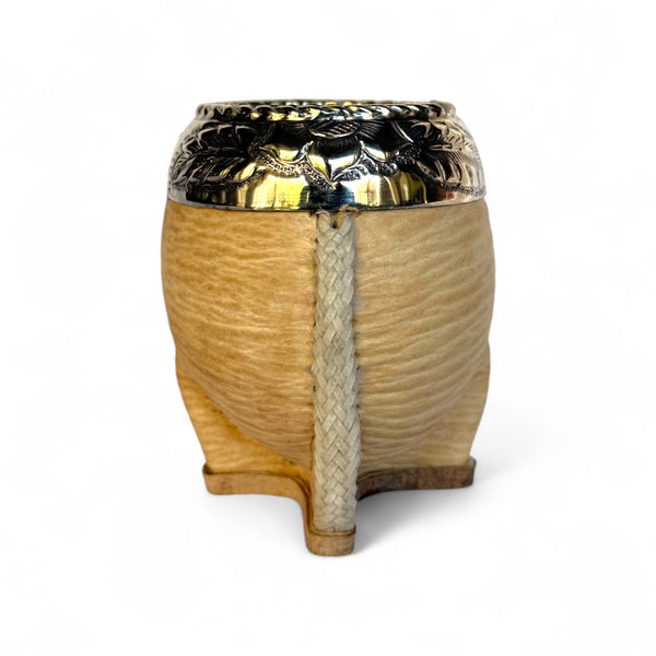 Mate Torpedo Cuoio Crudo con Fleje Alpaca | Premium