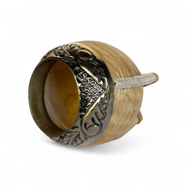 Mate Torpedo Cuoio Crudo con Fleje Alpaca | Premium