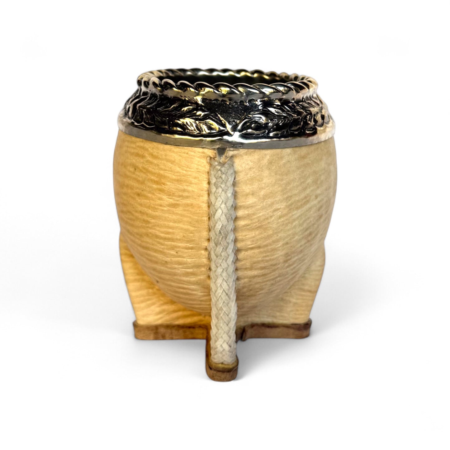 Mate Torpedo Cuoio Crudo con Fleje Alpaca | Premium