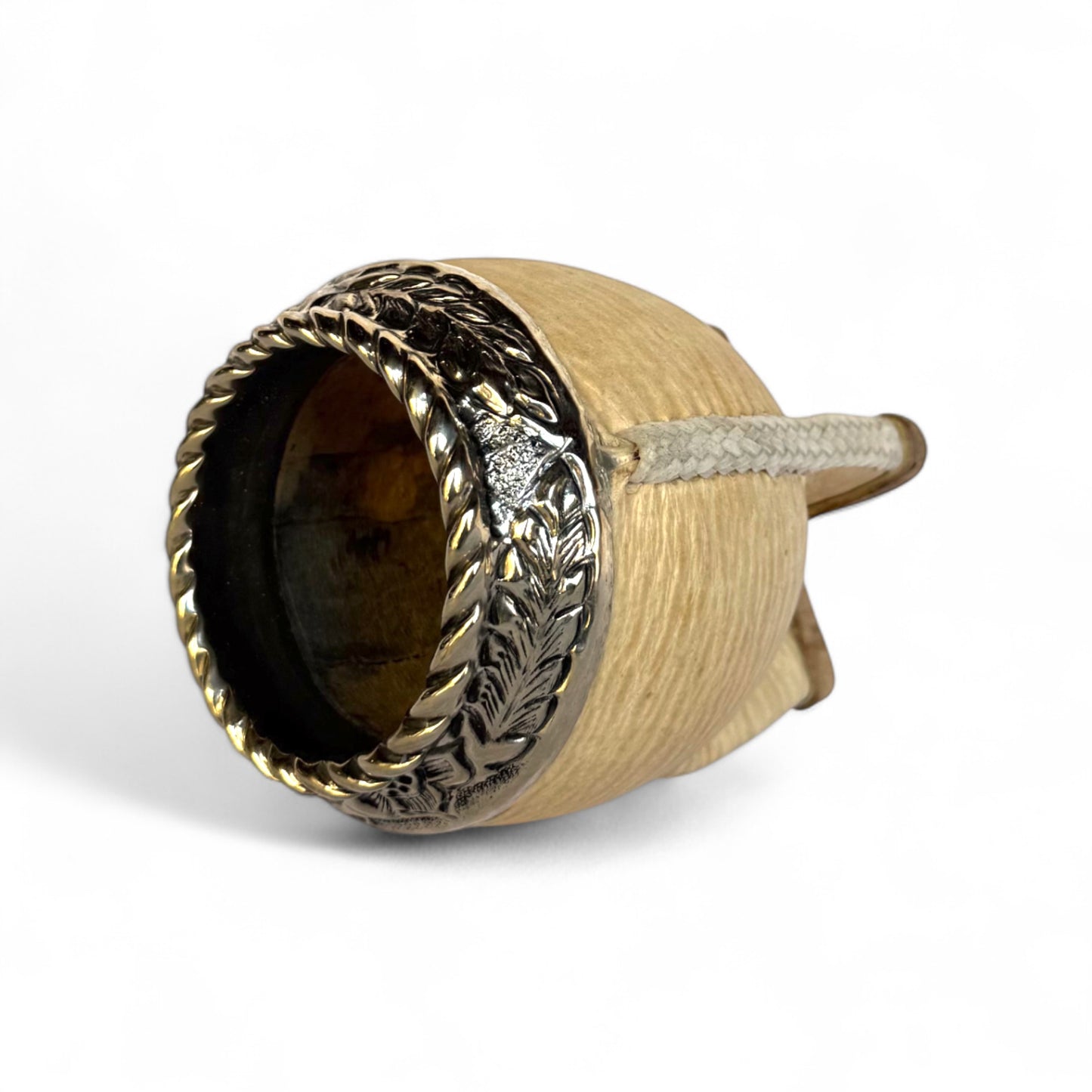 Mate Torpedo Cuoio Crudo con Fleje Alpaca | Premium