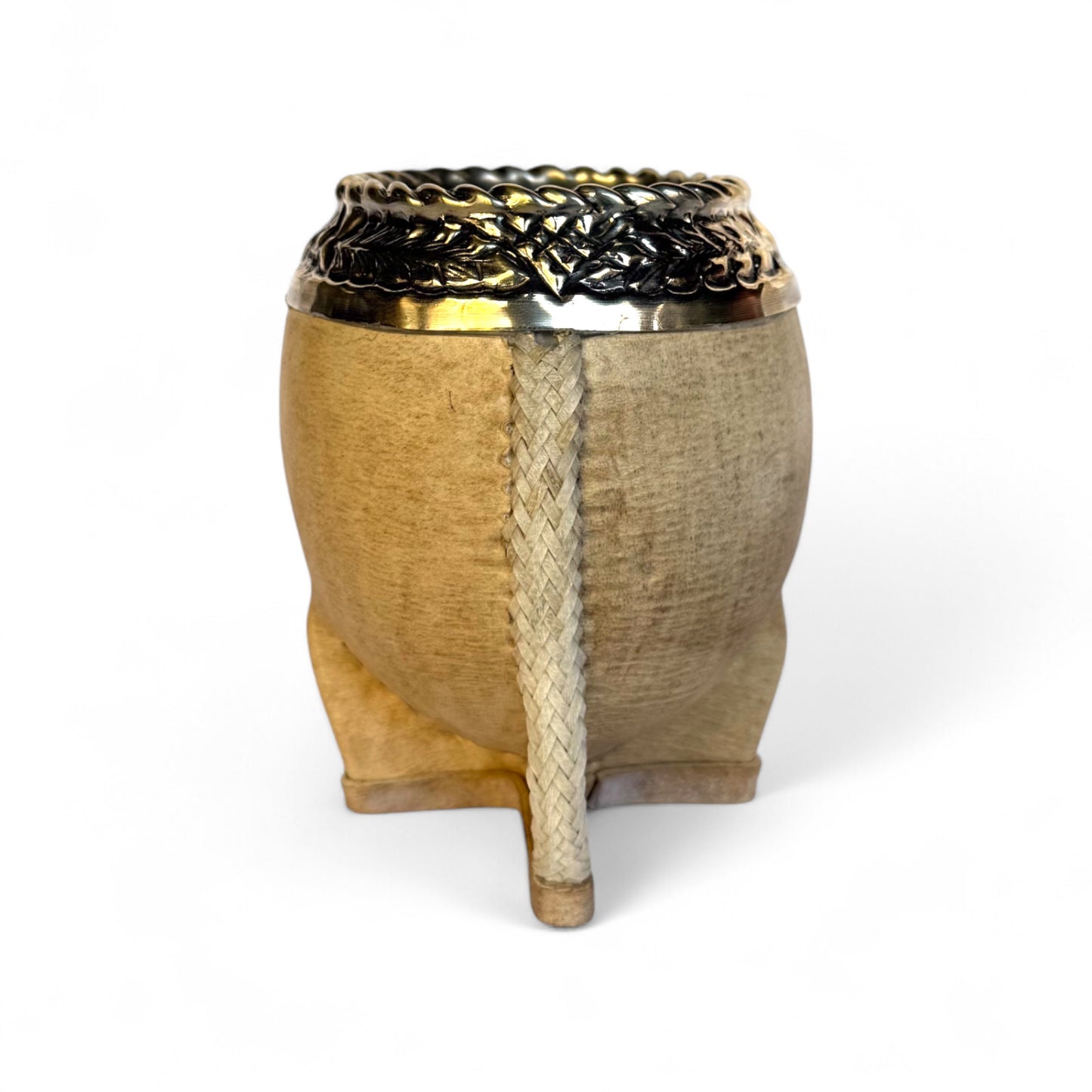 Mate Torpedo Cuoio Crudo con Fleje Alpaca | Premium