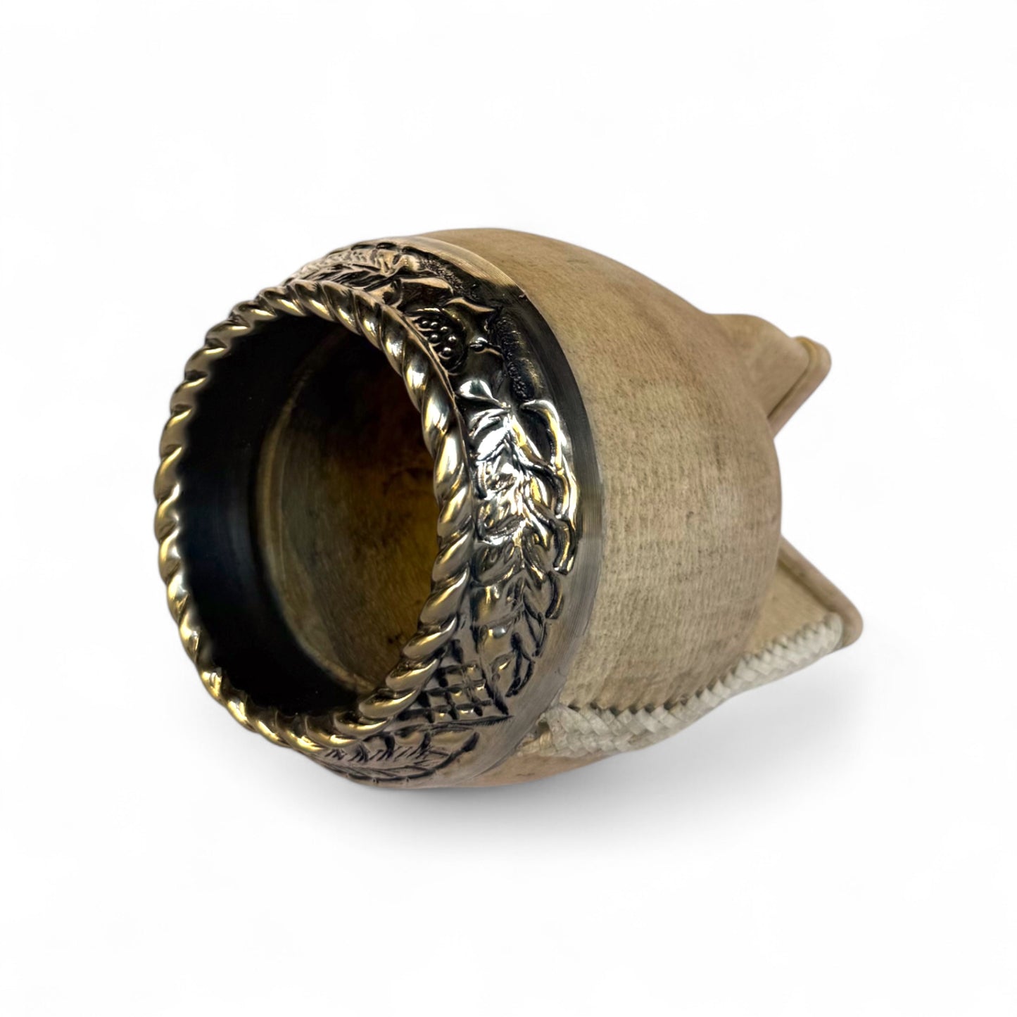 Mate Torpedo Cuoio Crudo con Fleje Alpaca | Premium