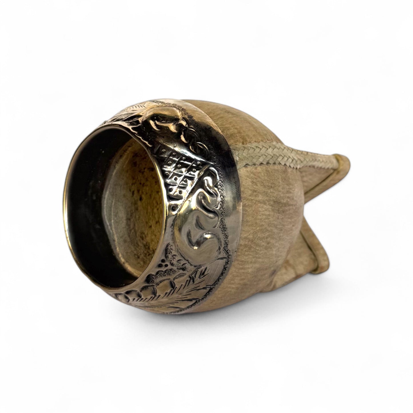 Mate Torpedo Cuoio Crudo con Fleje Alpaca | Premium