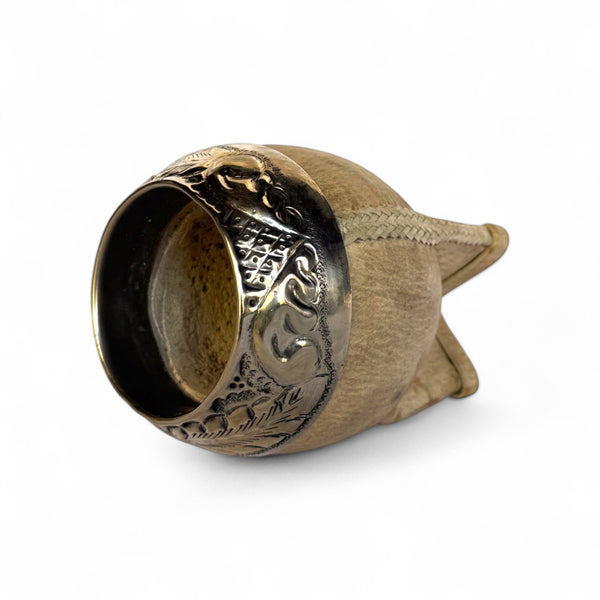 Mate Torpedo Cuoio Crudo con Fleje Alpaca | Premium