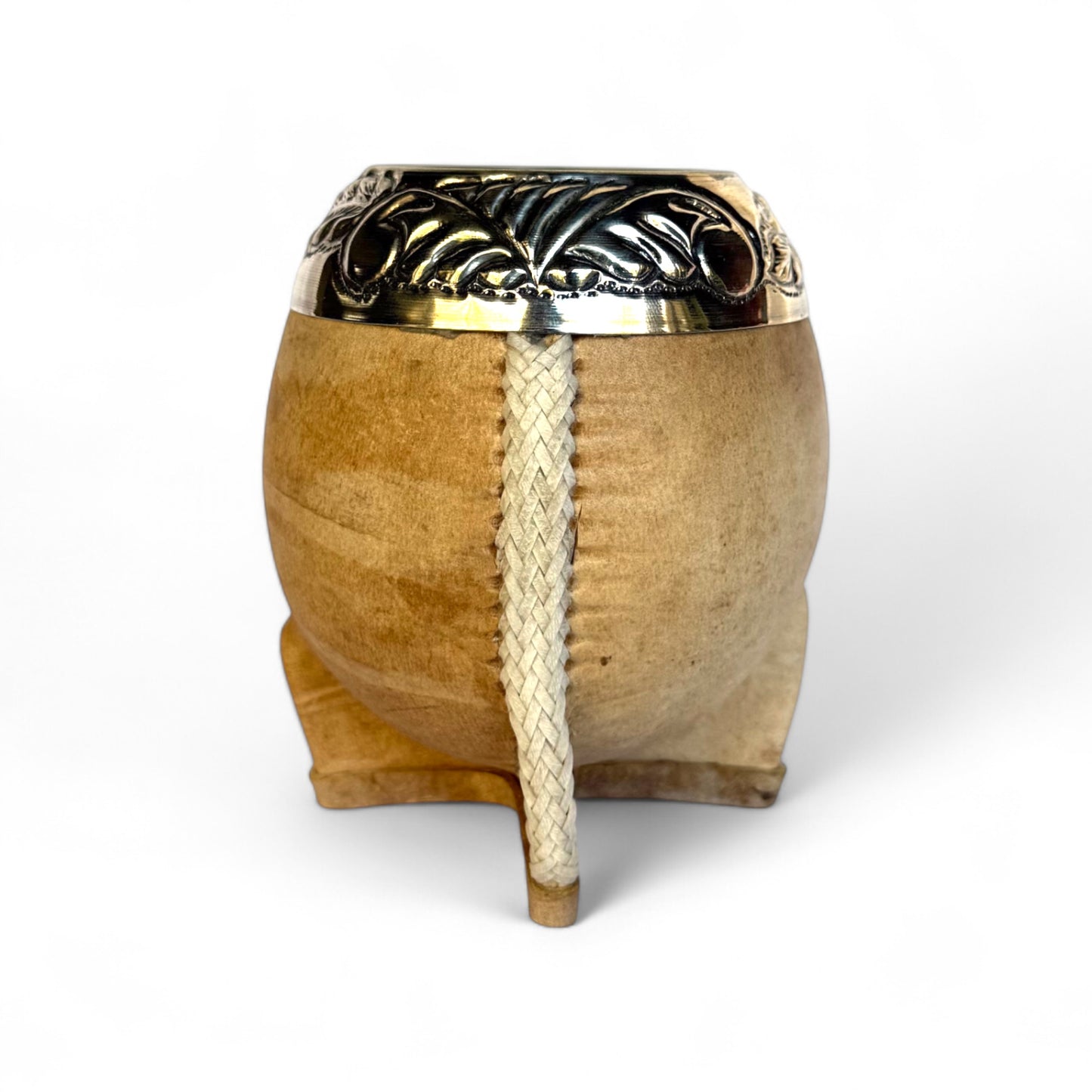 Mate Torpedo Cuoio Crudo con Fleje Alpaca | Premium