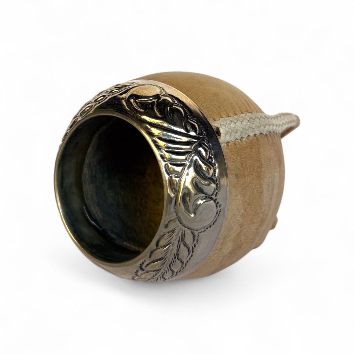 Mate Torpedo Cuoio Crudo con Fleje Alpaca | Premium