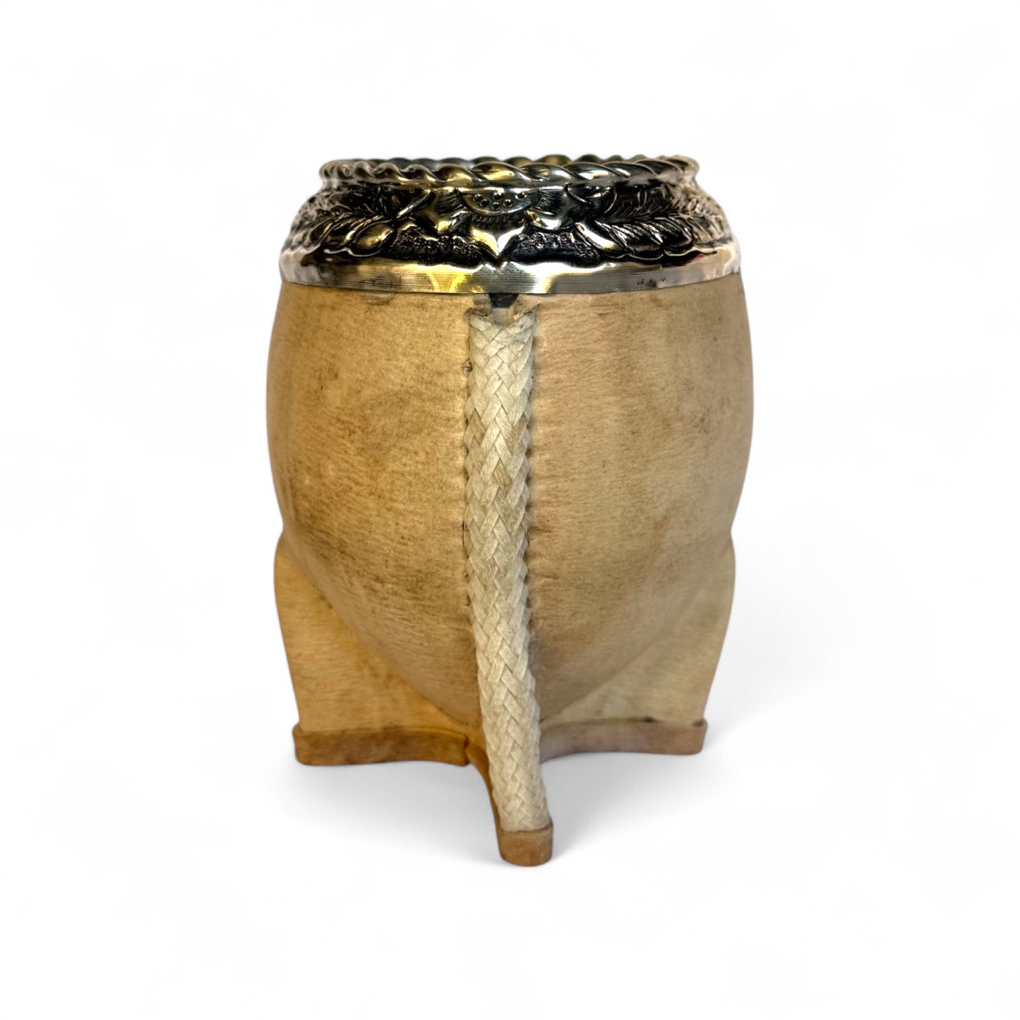 Mate Torpedo Cuoio Crudo con Fleje Alpaca | Premium