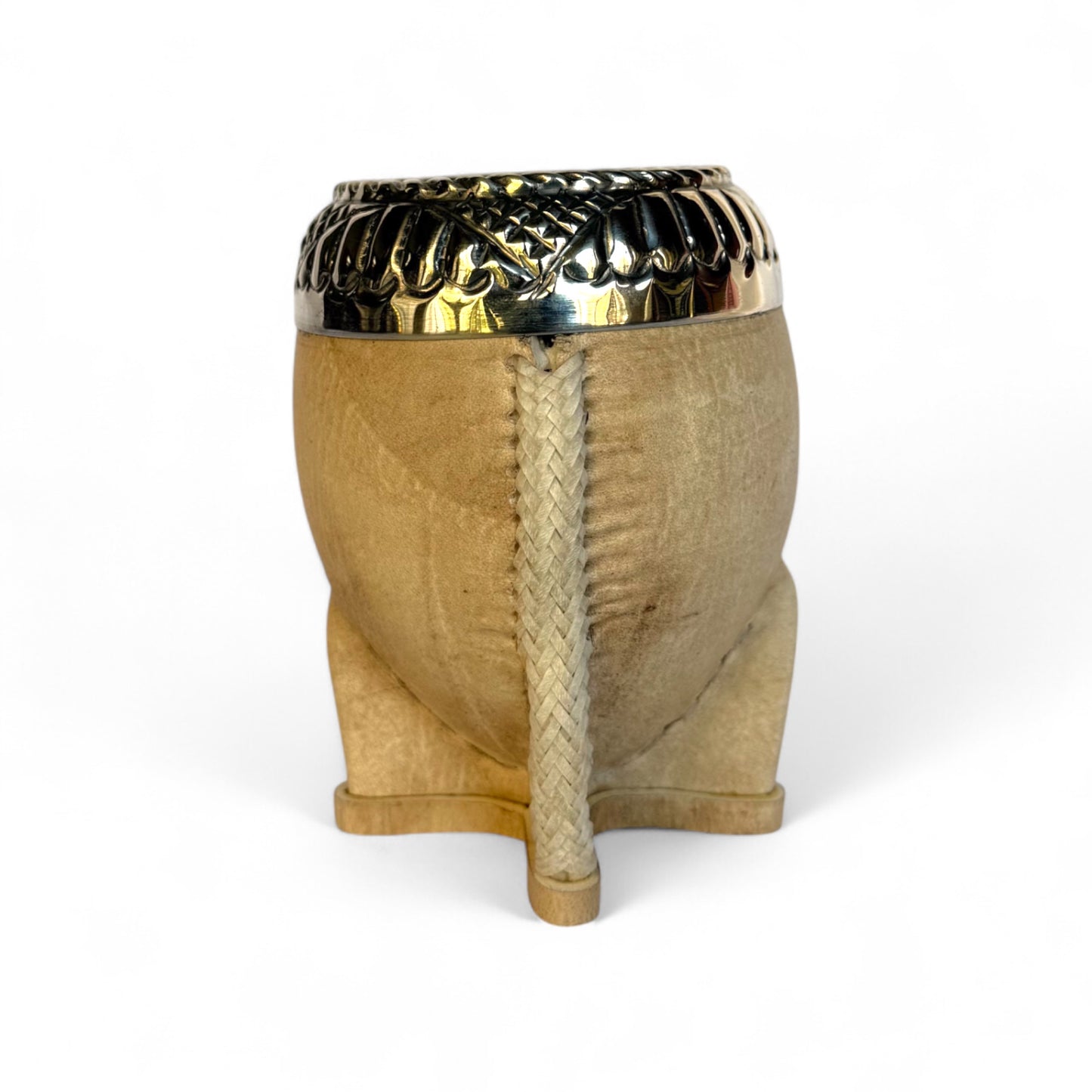 Mate Torpedo Cuoio Crudo con Fleje Alpaca | Premium