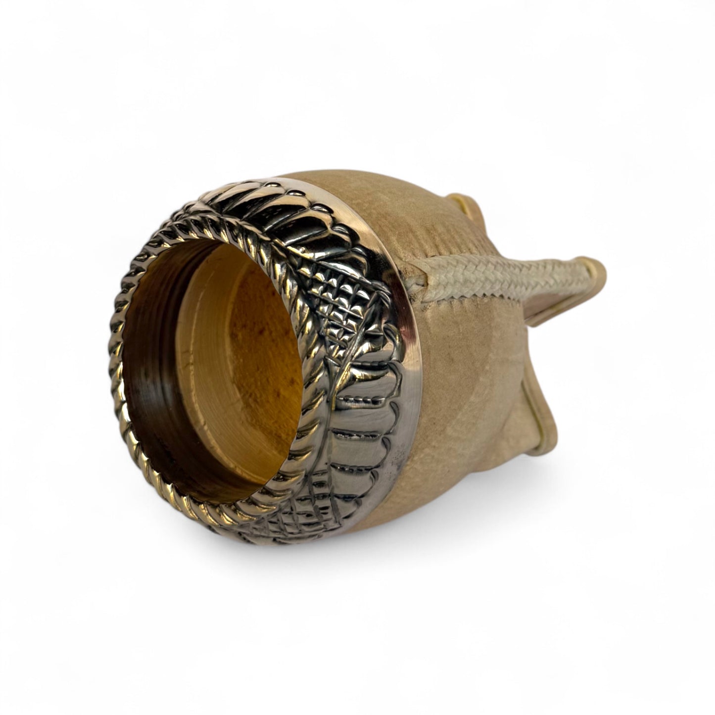 Mate Torpedo Cuoio Crudo con Fleje Alpaca | Premium