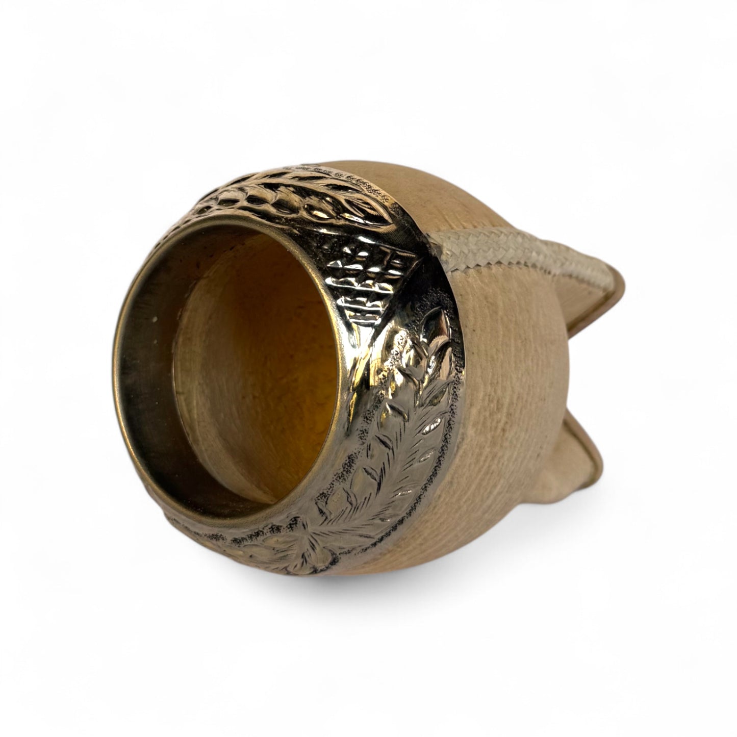 Mate Torpedo Cuoio Crudo con Fleje Alpaca | Premium