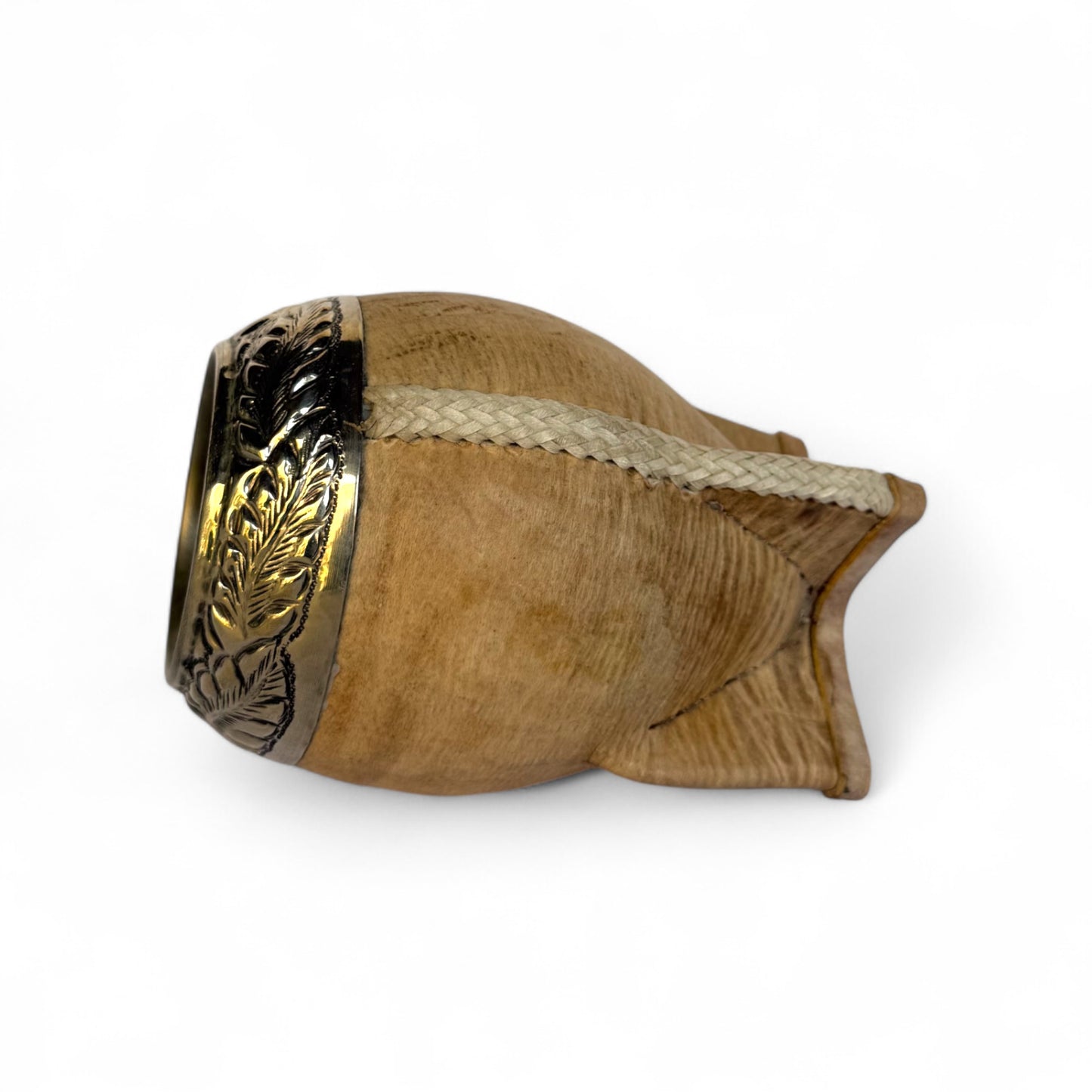 Mate Torpedo Cuoio Crudo con Fleje Alpaca | Premium