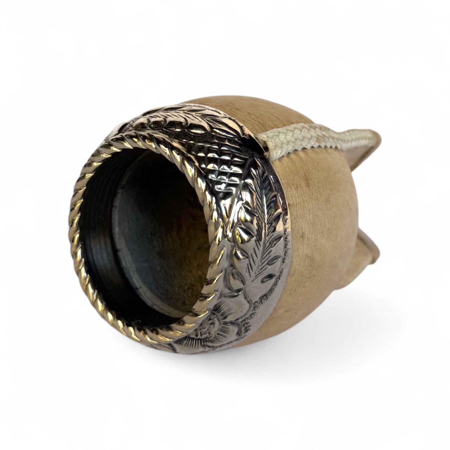 Mate Torpedo Cuoio Crudo con Fleje Alpaca | Premium