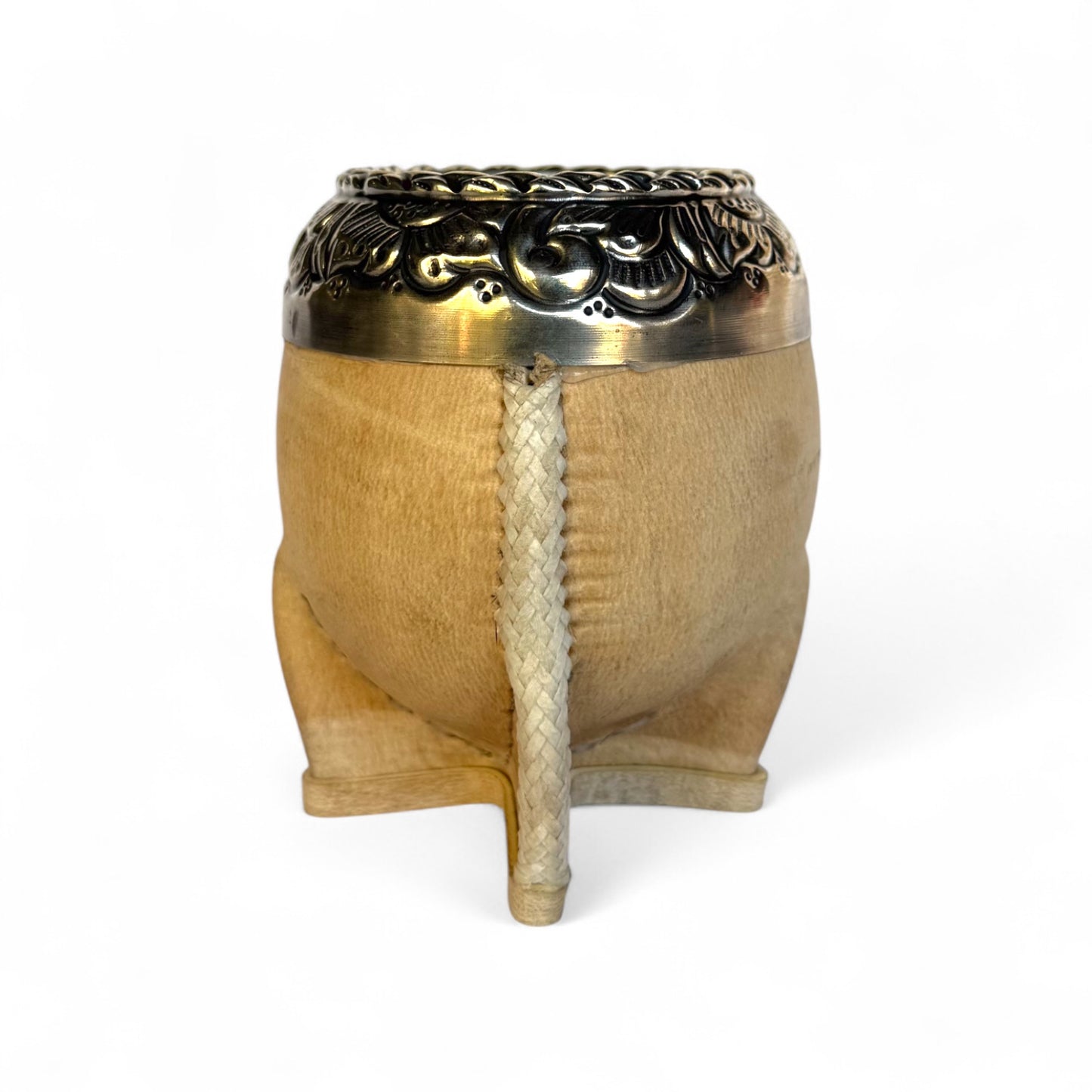 Mate Torpedo Cuoio Crudo con Fleje Alpaca | Premium