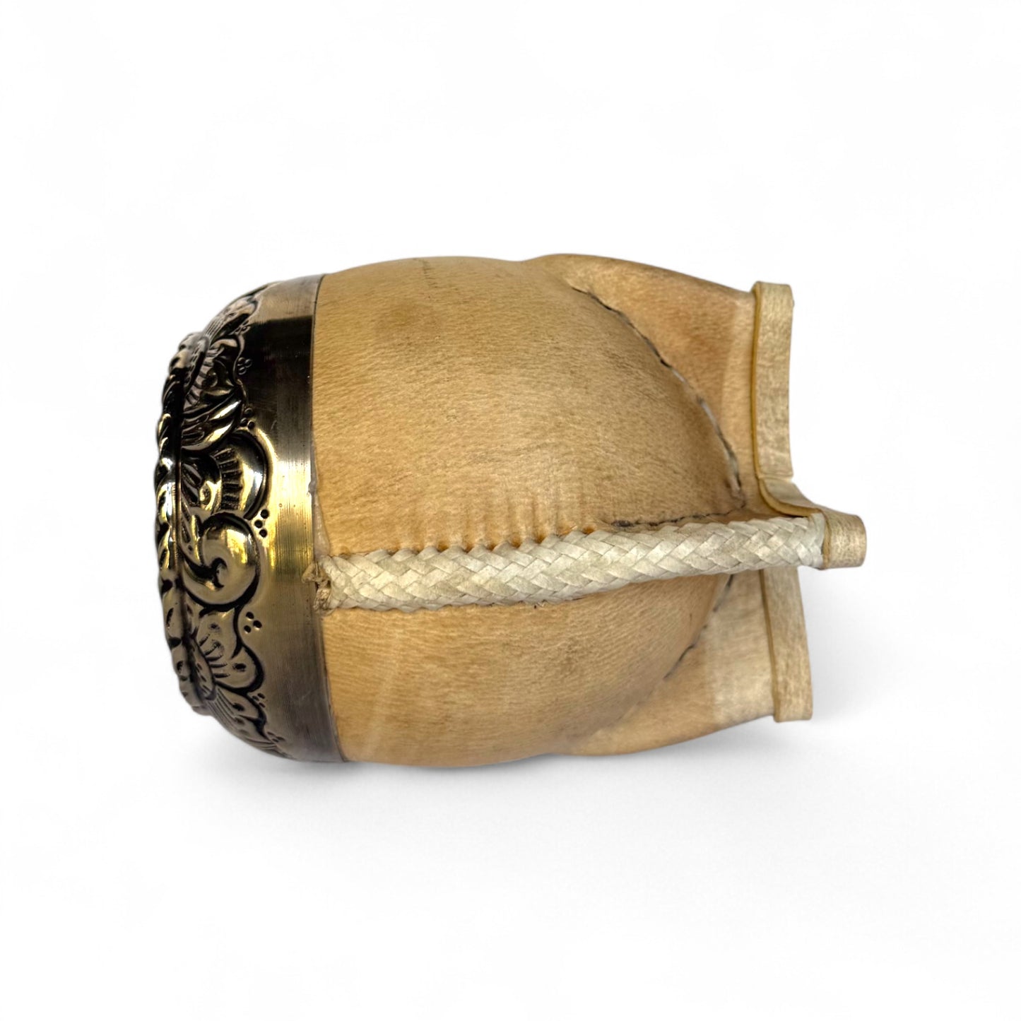 Mate Torpedo Cuoio Crudo con Fleje Alpaca | Premium