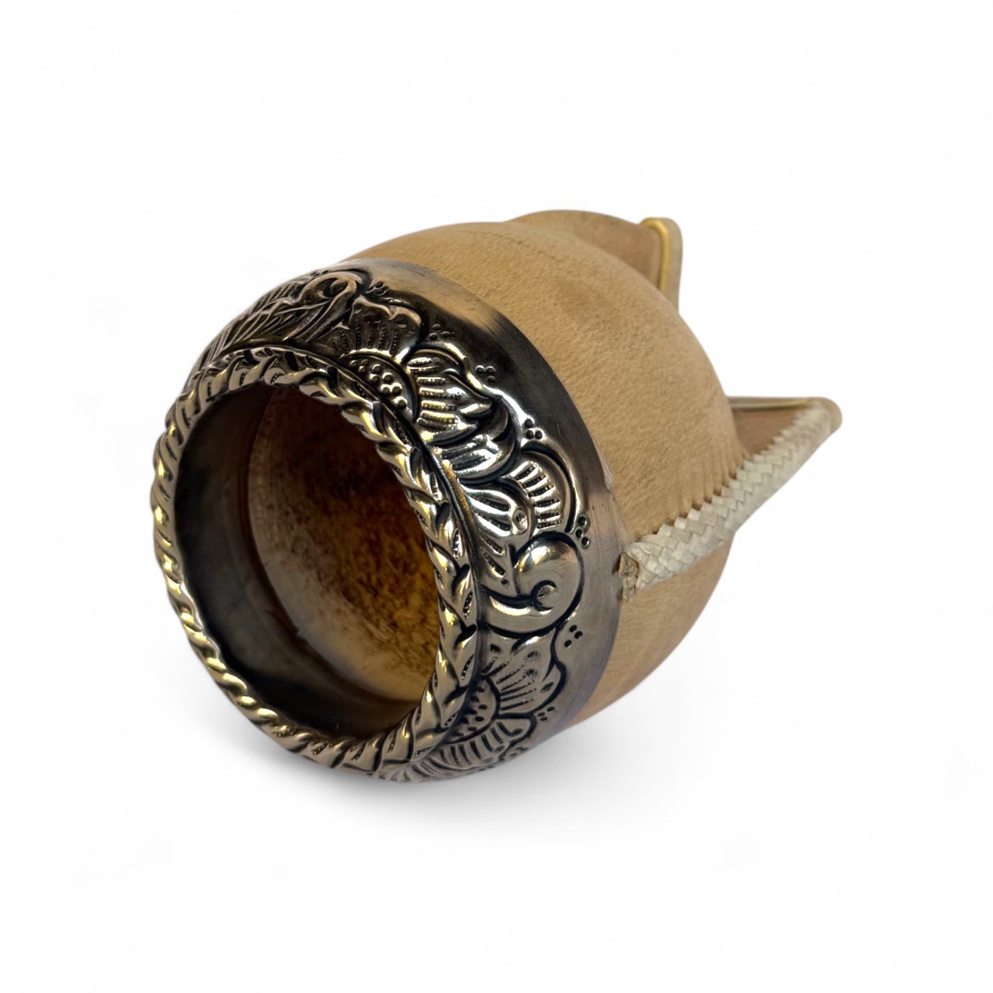 Mate Torpedo Cuoio Crudo con Fleje Alpaca | Premium