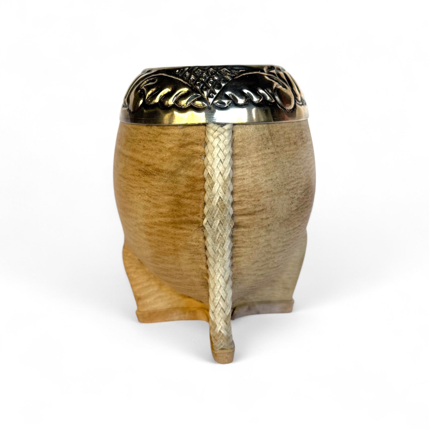 Mate Torpedo Cuoio Crudo con Fleje Alpaca | Premium