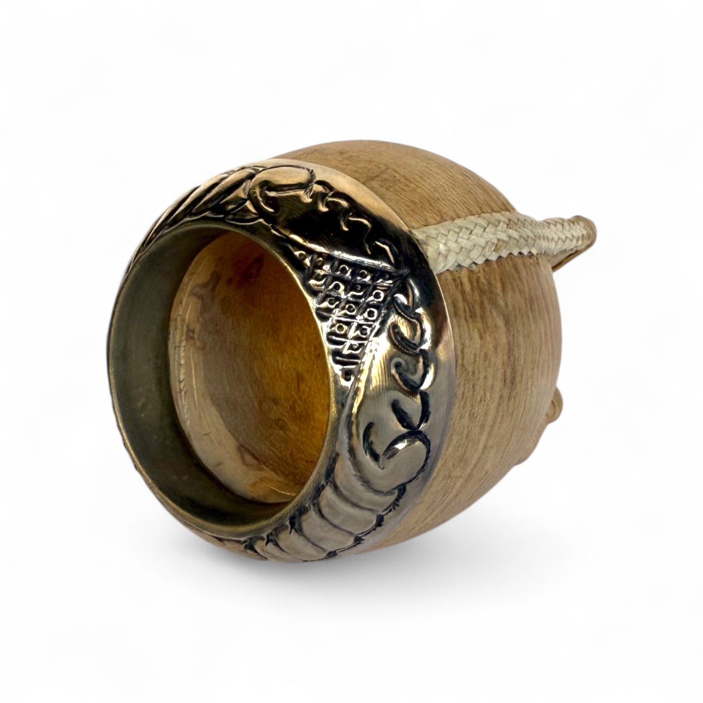 Mate Torpedo Cuoio Crudo con Fleje Alpaca | Premium