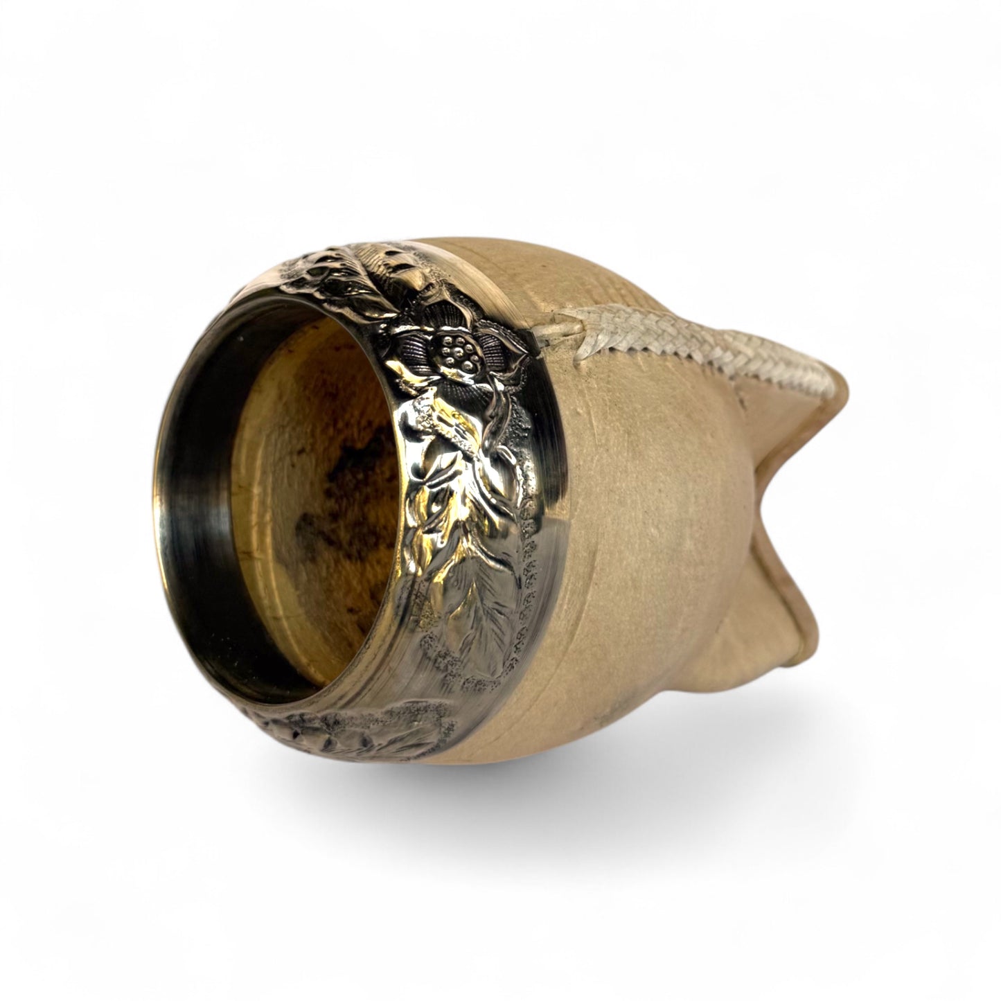 Mate Torpedo Cuoio Crudo con Fleje Alpaca | Premium