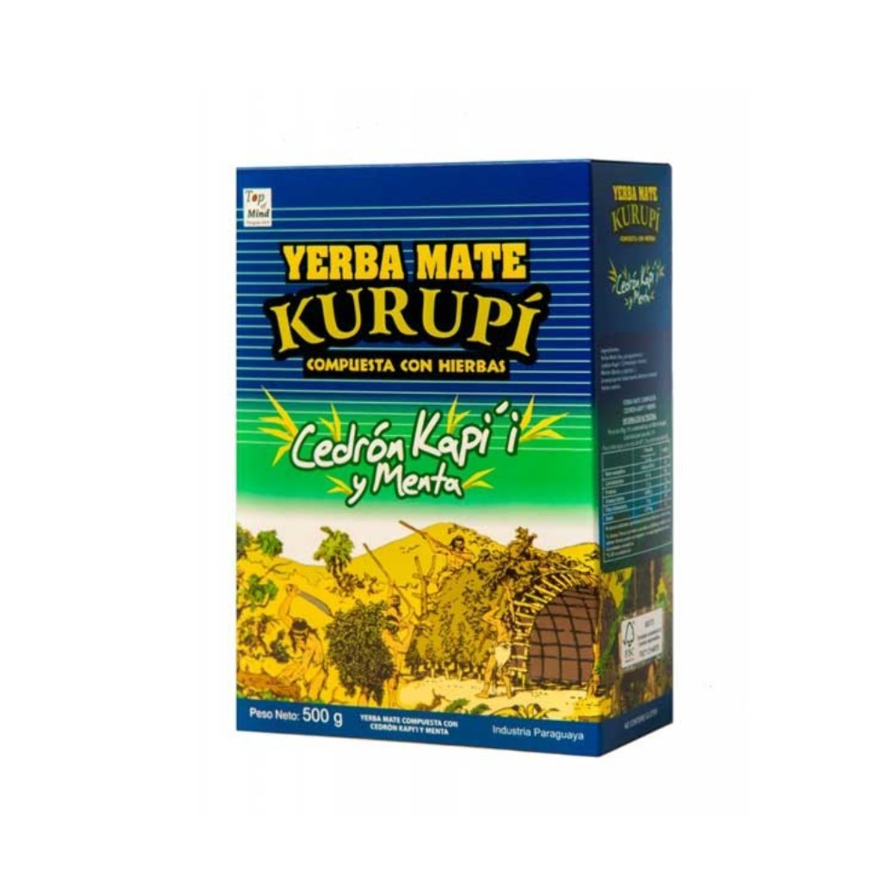 Yerba Mate - Kurupì CEDRON - KAPIÍ - MENTA 500Gr