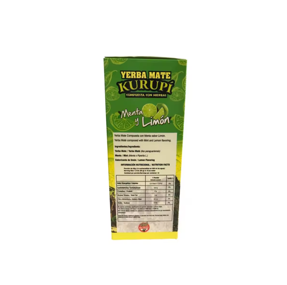 Yerba Mate - KURÍPI MENTA Y LIMON 500 Gr