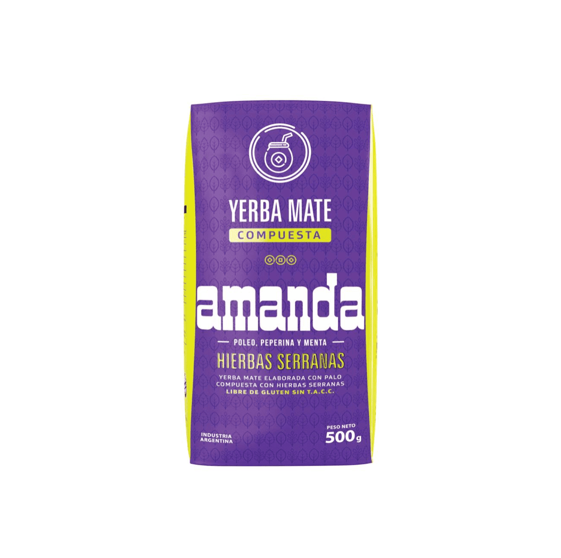 Yerba Mate - AMANDA COMPUESTA HIERBAS SERRANAS 500 Gr