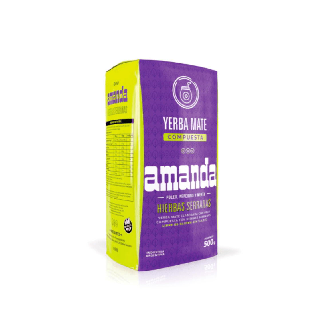 Yerba Mate - AMANDA COMPUESTA HIERBAS SERRANAS 500 Gr