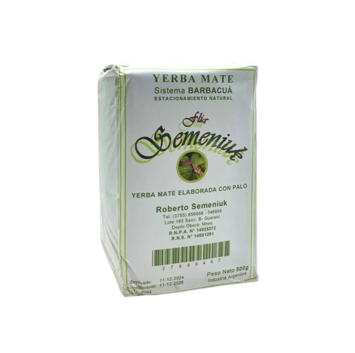 Yerba Mate - SEMENIUK BARBACUÁ 500 Gr