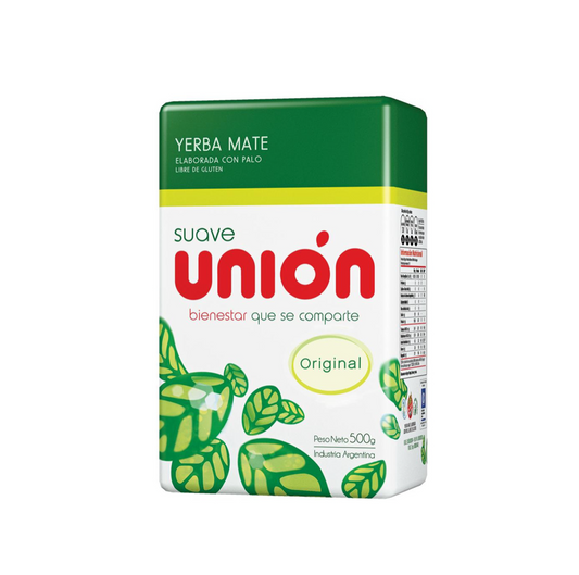 Yerba Mate UNIÓN - ELABORADA con PALO SUAVE 1/2 Kg.
