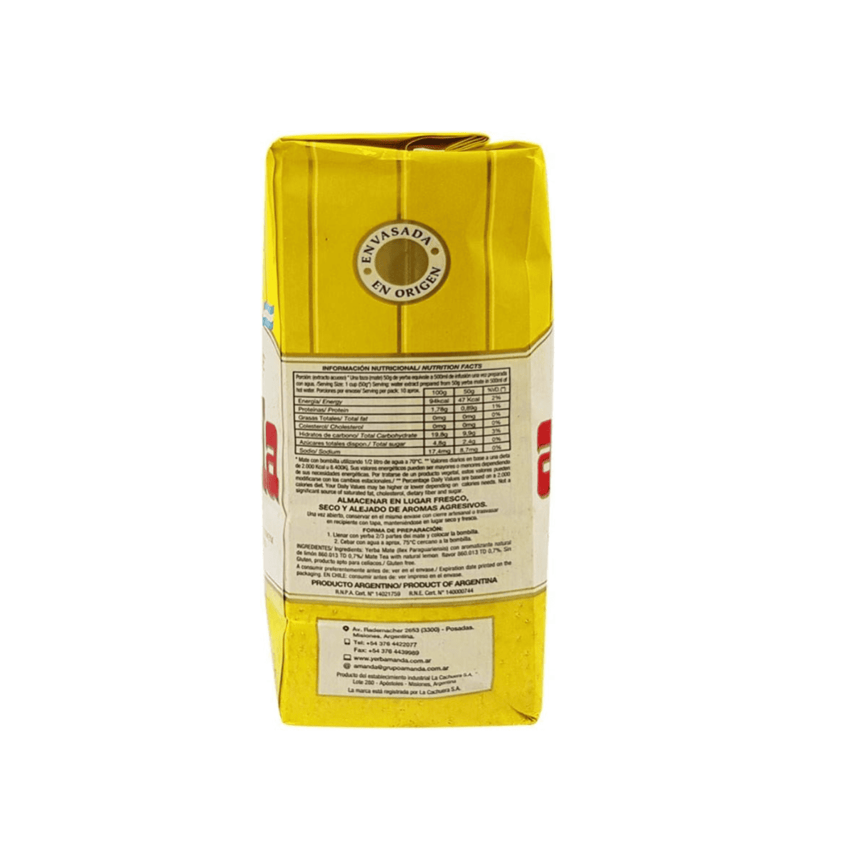 Yerba Mate - AMANDA LIMONE 500 Gr