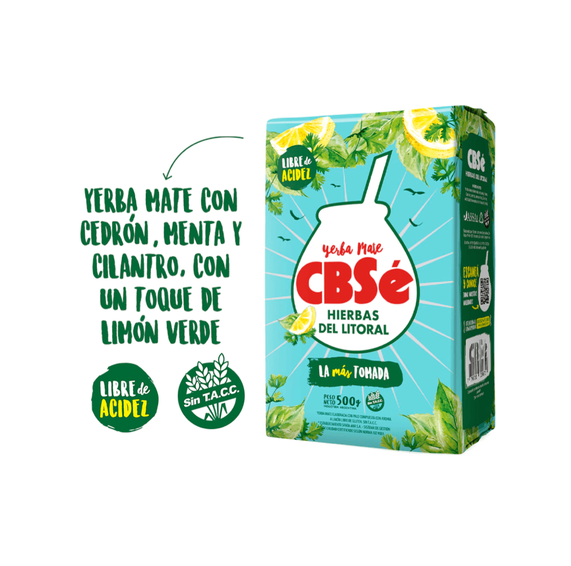 Yerba Mate - CBSè HIERBAS DEL LITORAL 500 Gr