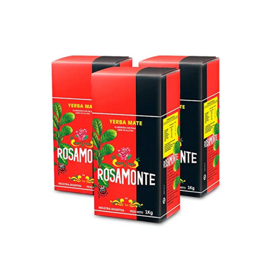 Yerba Mate - Rosamonte Tradicional Kit 3Kg