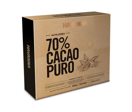ALFAJORES HAVANNA PURE COCOA 70% 9x