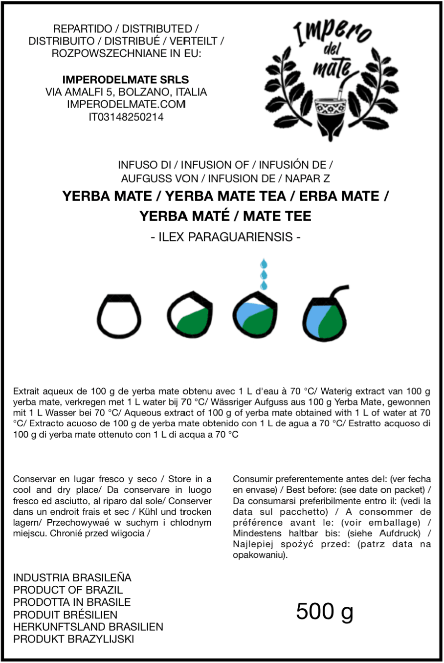 Yerba Mate - Rei Verde ORGANICA 500Gr - imperodelmate.com