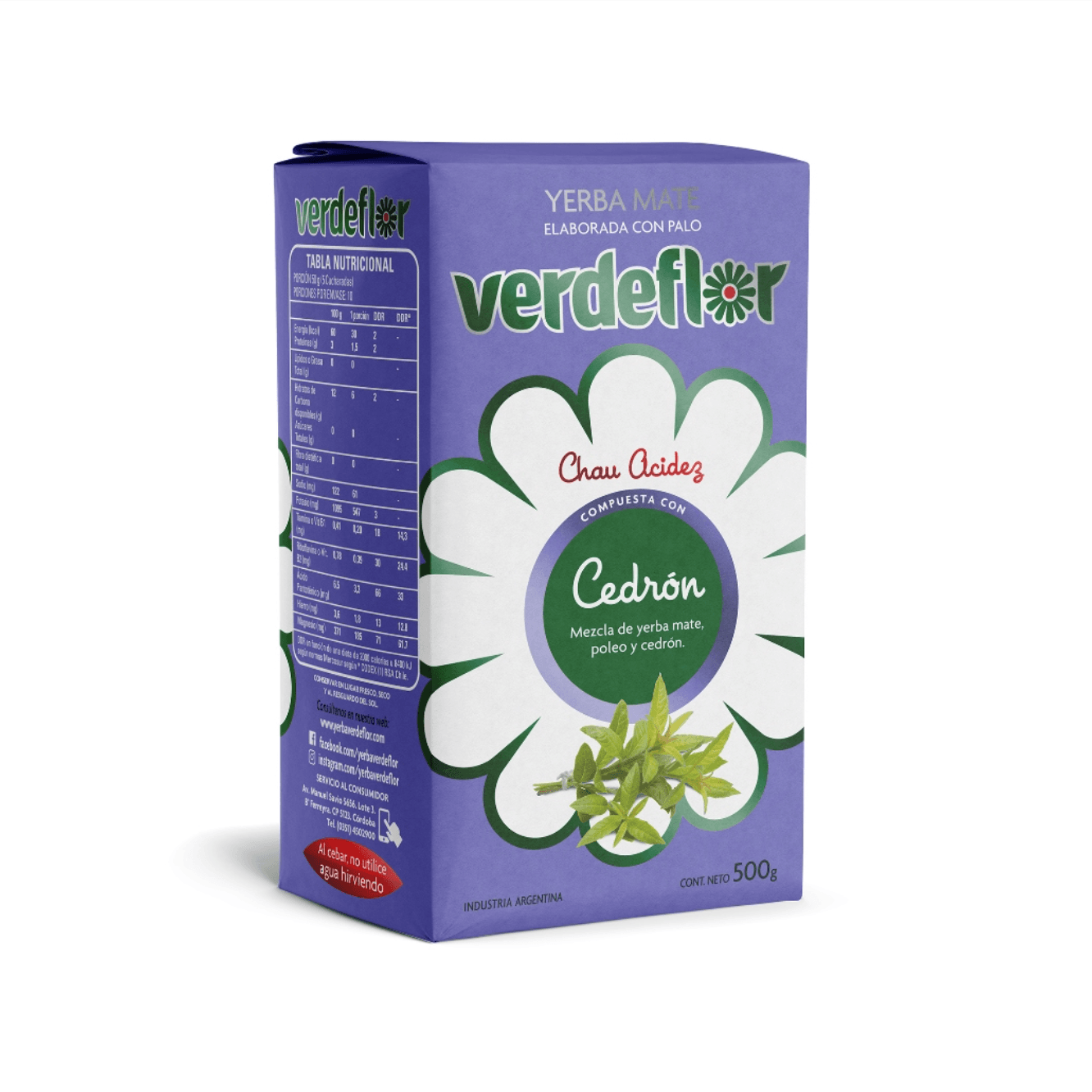 Yerba Mate - Verdeflor Cedron 500Gr.
