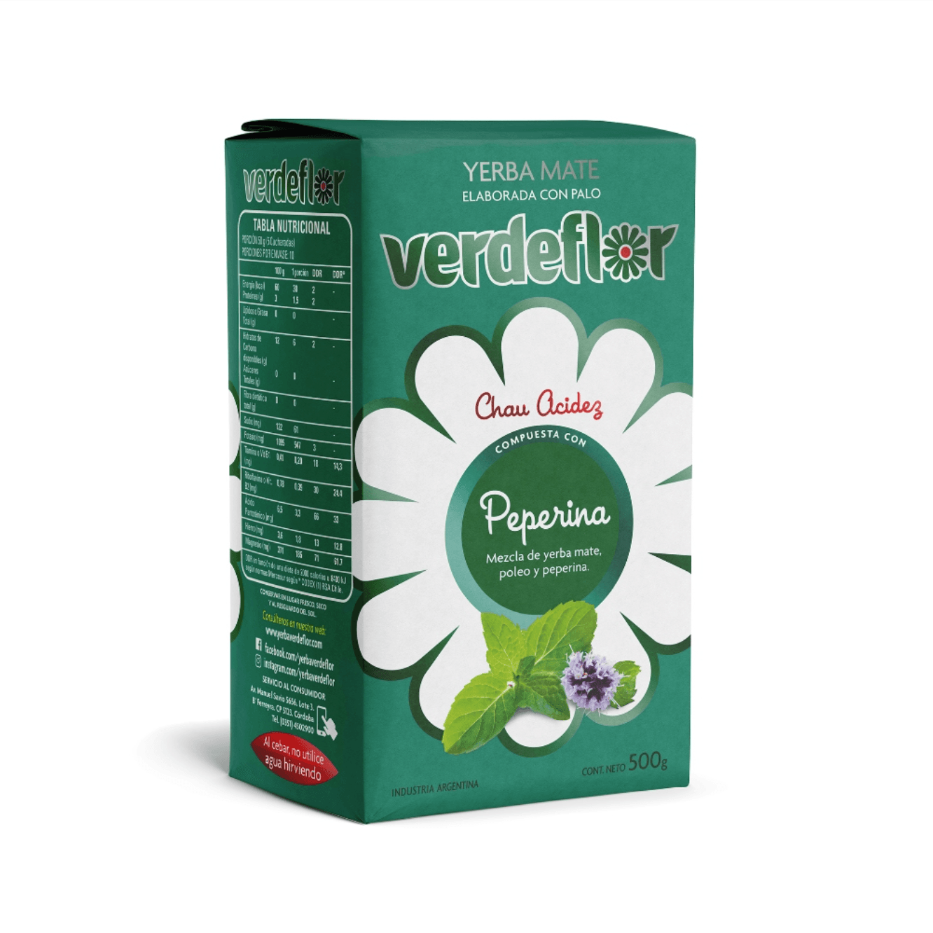 Yerba Mate - Verdeflor Peperina 500Gr.